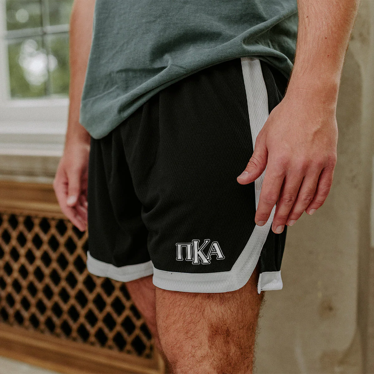 Pike Black 7" Mesh Shorts - Image 3