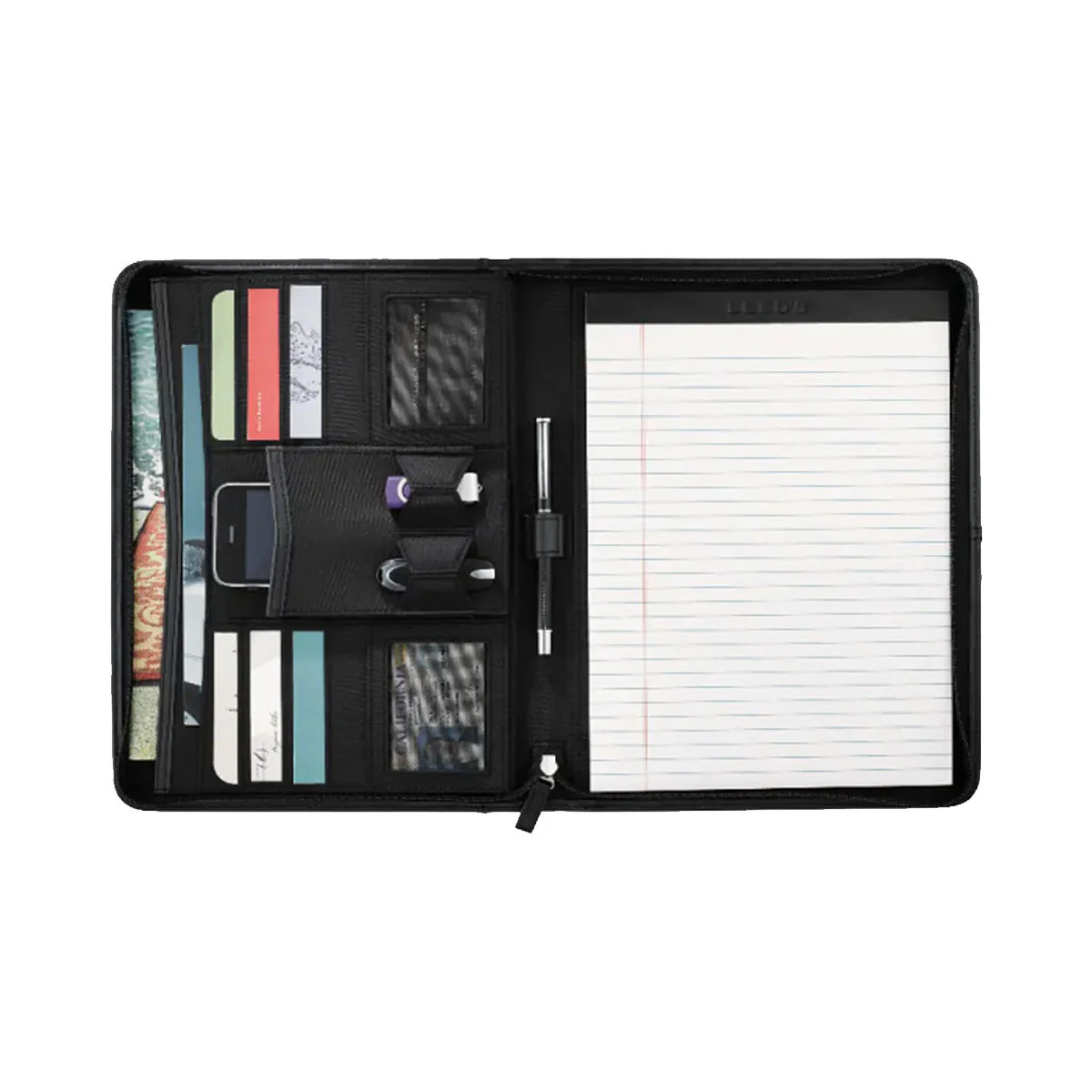 Pike Zippered Crest Padfolio - Image 3